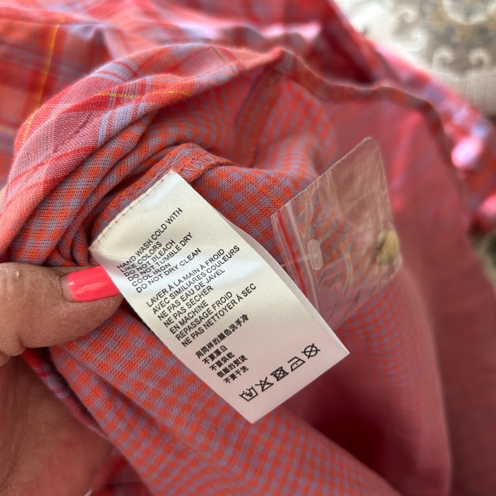 Anthro/Seen Worn Kept Plaid Button-Down Shirt - Picture 12 of 14